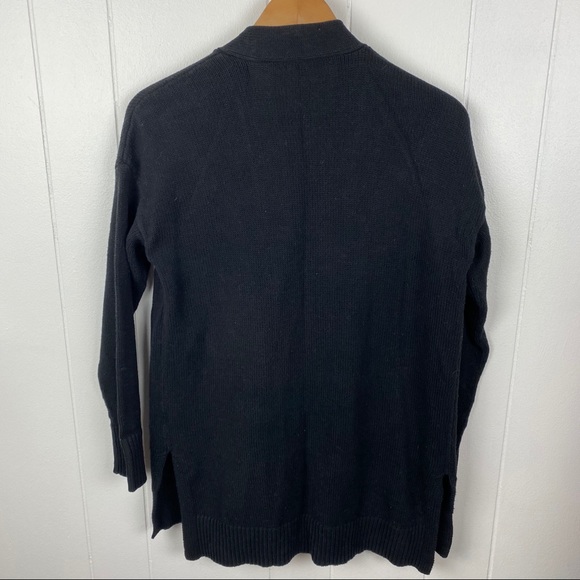 Madewell Black Midland Open Front Cardigan Sweater - Picture 8 of 8